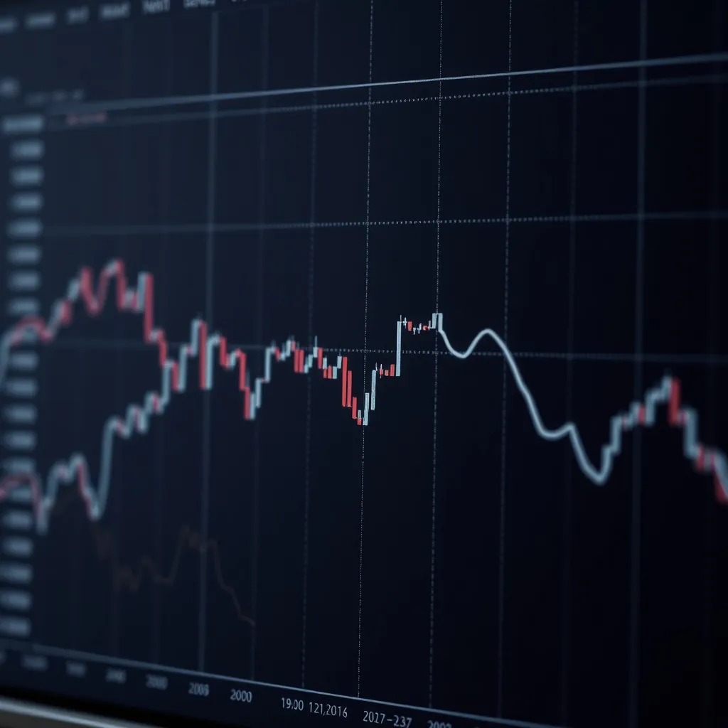 A detailed technical chart or diagram showing a downward tre