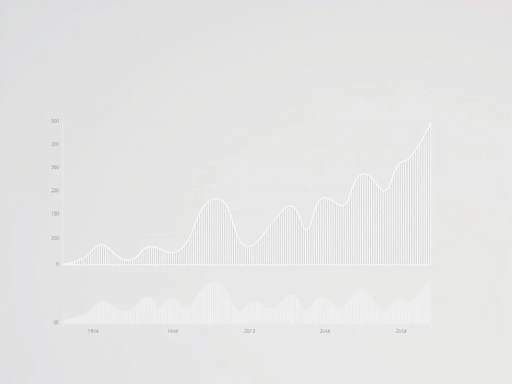 Professional clean financial data charts and graphs on a min